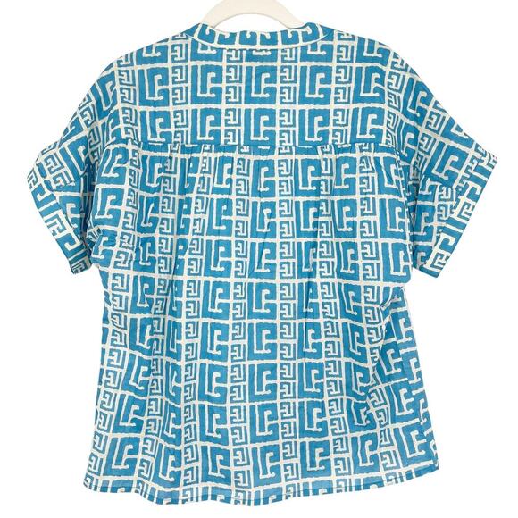 Olivia James The Label Tatum Top Blue Size Small - Picture 6 of 7